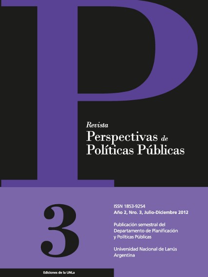 N°3 Revista Perspectivas de Políticas Públicas